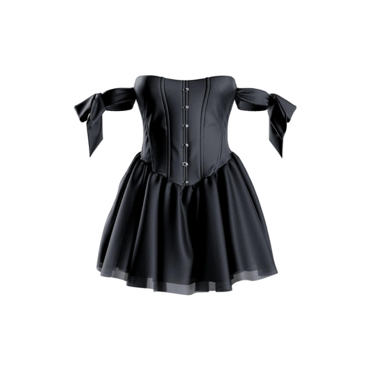 Black Corset Mini Dress